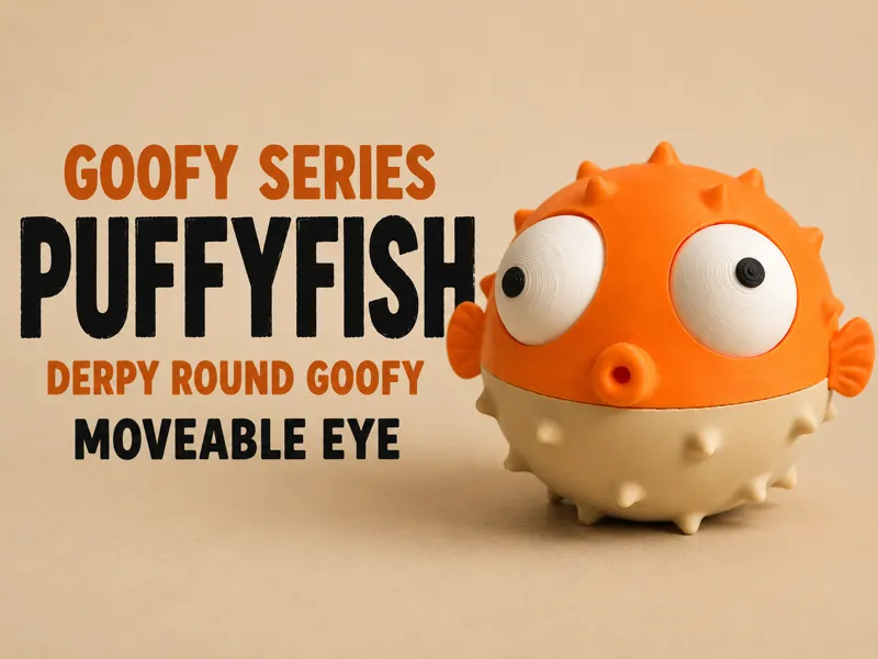 Goofy series – PUFFERFISH Movable Eyes NOAMS