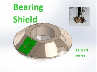 Z-axis Bearing Shield for Bambu Lab X1/P1 series