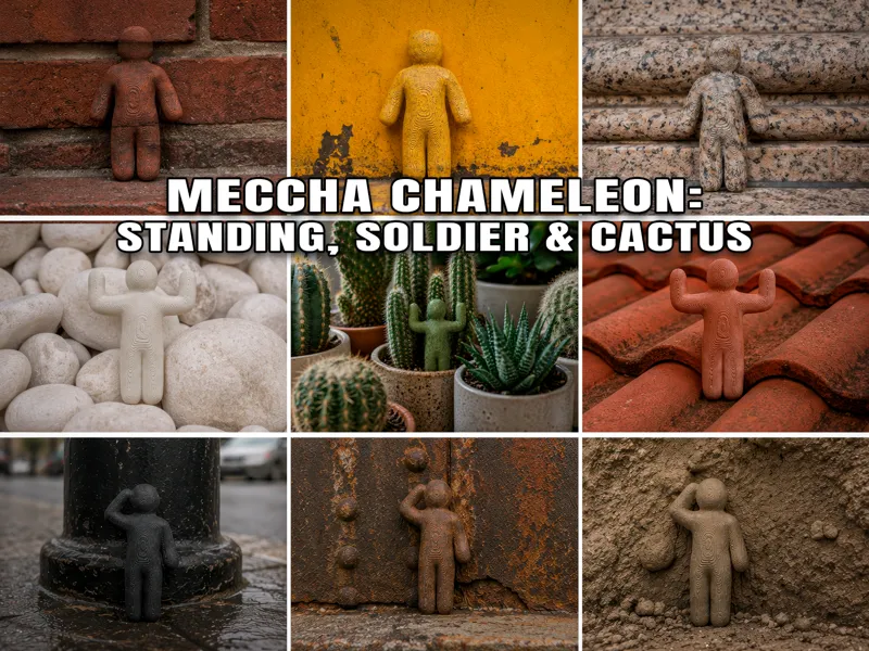 Meccha Chameleon: Standing, Soldier & Cactus