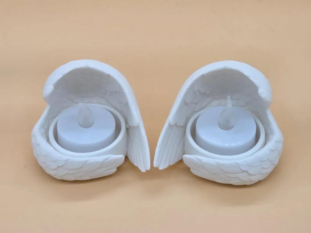 Angel Wing Tealight Holder - Free 3D Print Model - MakerWorld