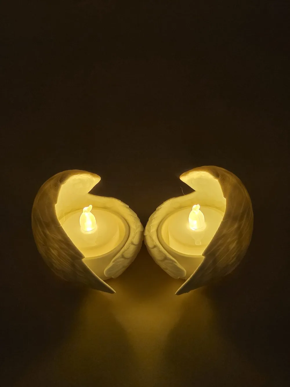 Angel Wing Tealight Holder - Free 3D Print Model - MakerWorld