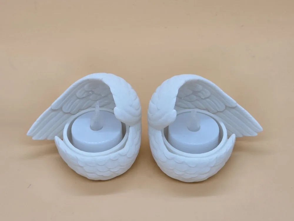 Angel Wing Tealight Holder - Free 3D Print Model - MakerWorld