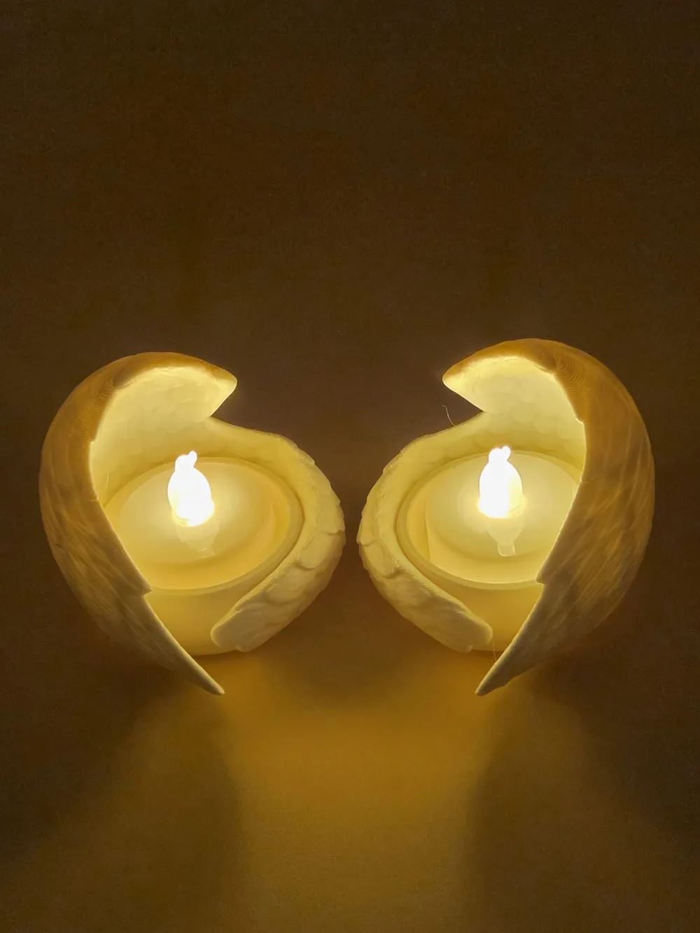 Angel Wing Tealight Holder - Free 3D Print Model - MakerWorld