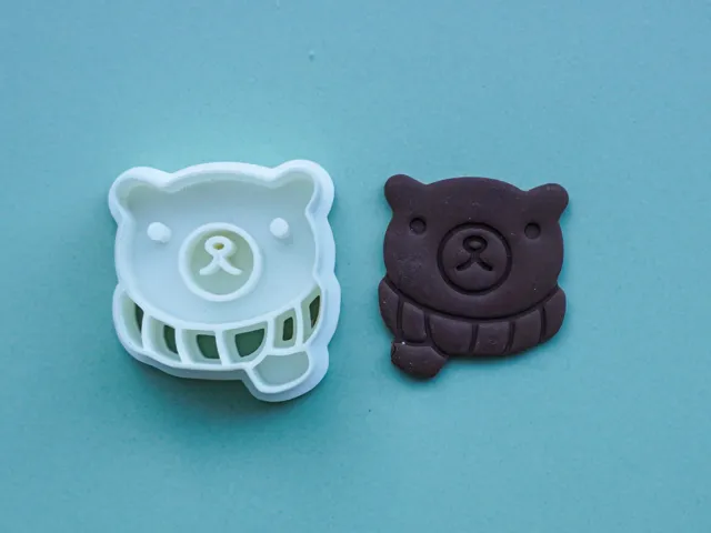 Bear Polymer Clay Cutter Earrings Necklace Pin