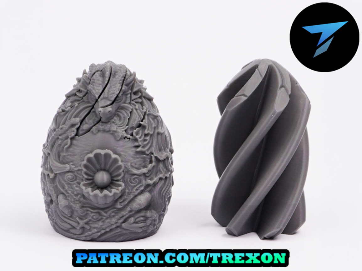 Passthrough Ocean Dragon Egg Fidget