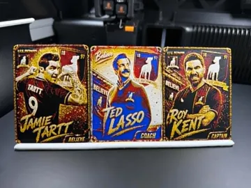 Modelo para impresión 3D: Ted Lasso Team Cards ( Lasso - Tartt - Kent ) — vista de referencia 3