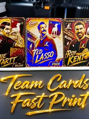 Modelo para impresión 3D: Ted Lasso Team Cards ( Lasso - Tartt - Kent ) — vista de referencia 2