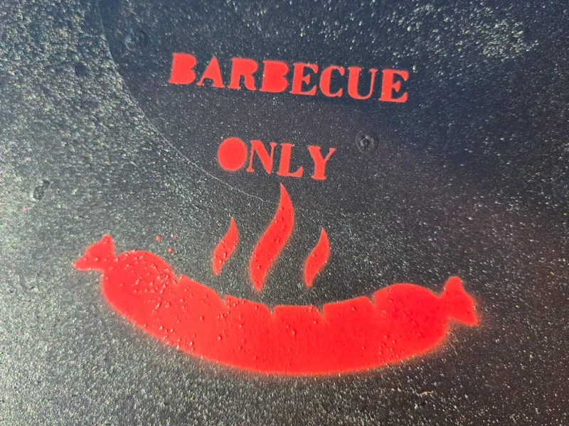 Pochoir/gabarit barbecue