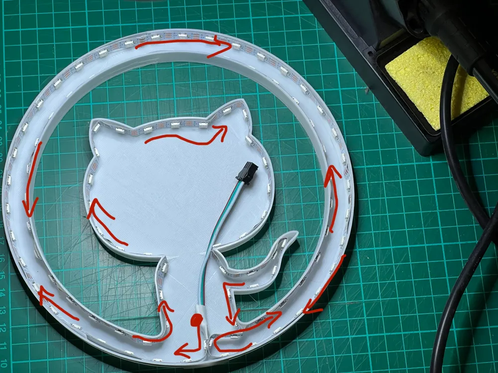 Octolamp - GitHub inspired smart LED lamp / sign - Free 3D Print Model ...