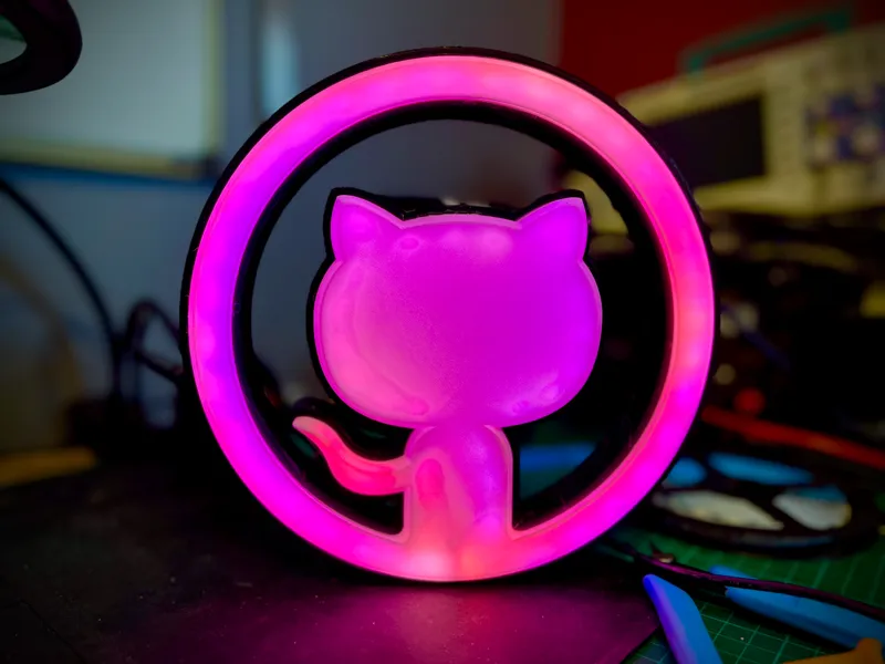 Octolamp - GitHub inspired smart LED lamp / sign