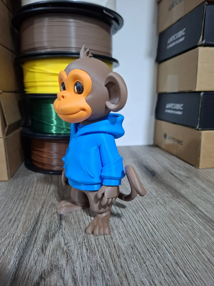 Urban Style Monkey - Multiparts - Free 3D Print Model - MakerWorld