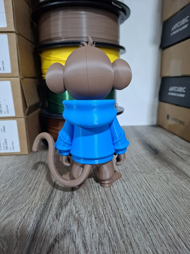 Urban Style Monkey - Multiparts - Free 3D Print Model - MakerWorld