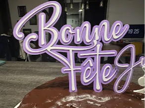 Bonne fête Cake topper