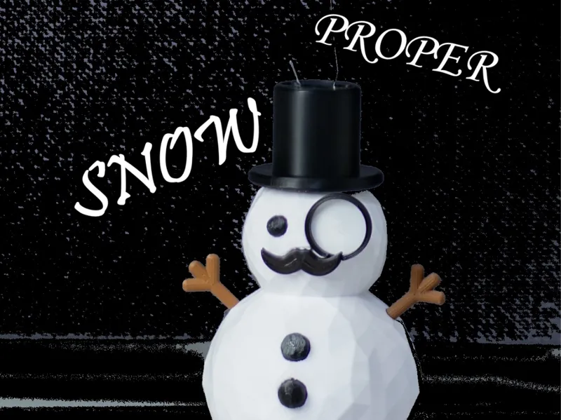 Snowman Ornament - No AMS/MMU required