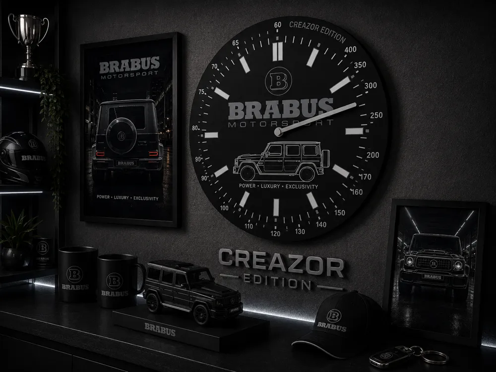 Cuadro decorativo en 3D: Horloge Murale Modulaire – Edition Brabus. Referencia del modelo original.