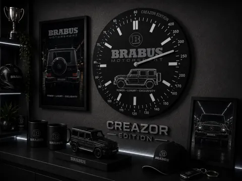 Cuadro decorativo en 3D: Horloge Murale Modulaire – Edition Brabus — referencia de MakerWorld