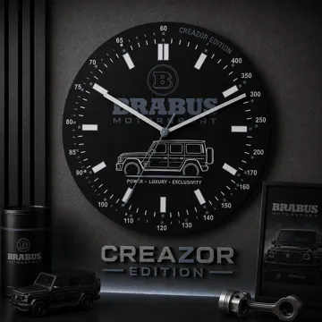 Cuadro decorativo en 3D: Horloge Murale Modulaire – Edition Brabus — vista de referencia 3