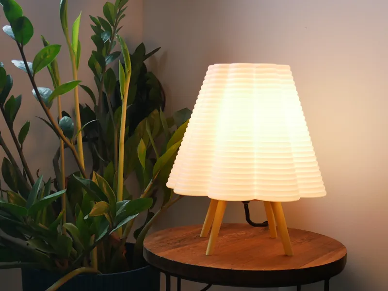 Pleated Table Lamp