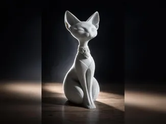 Elegant Cat Figurine