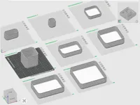Set of Boxes with 20mm radius