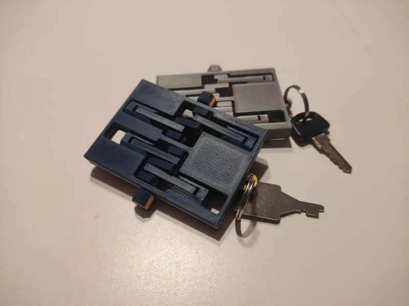 Articulated Boxer Engine Keychain
