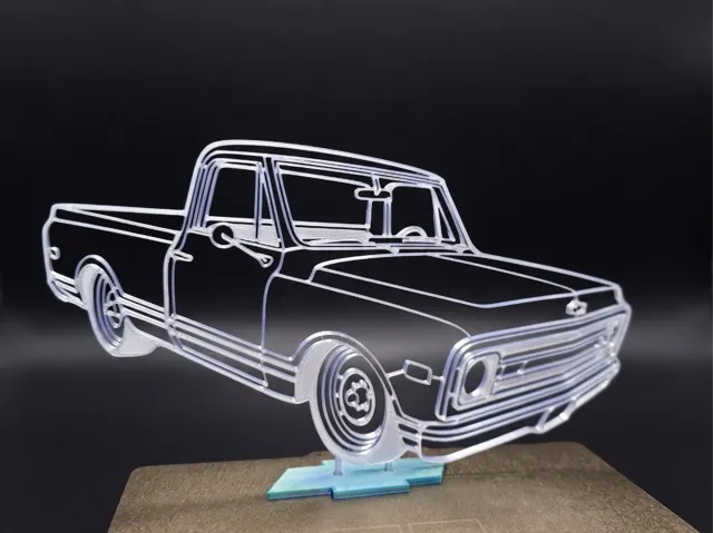 1969 წლის Chevrolet C10-ის 2D დეკორი