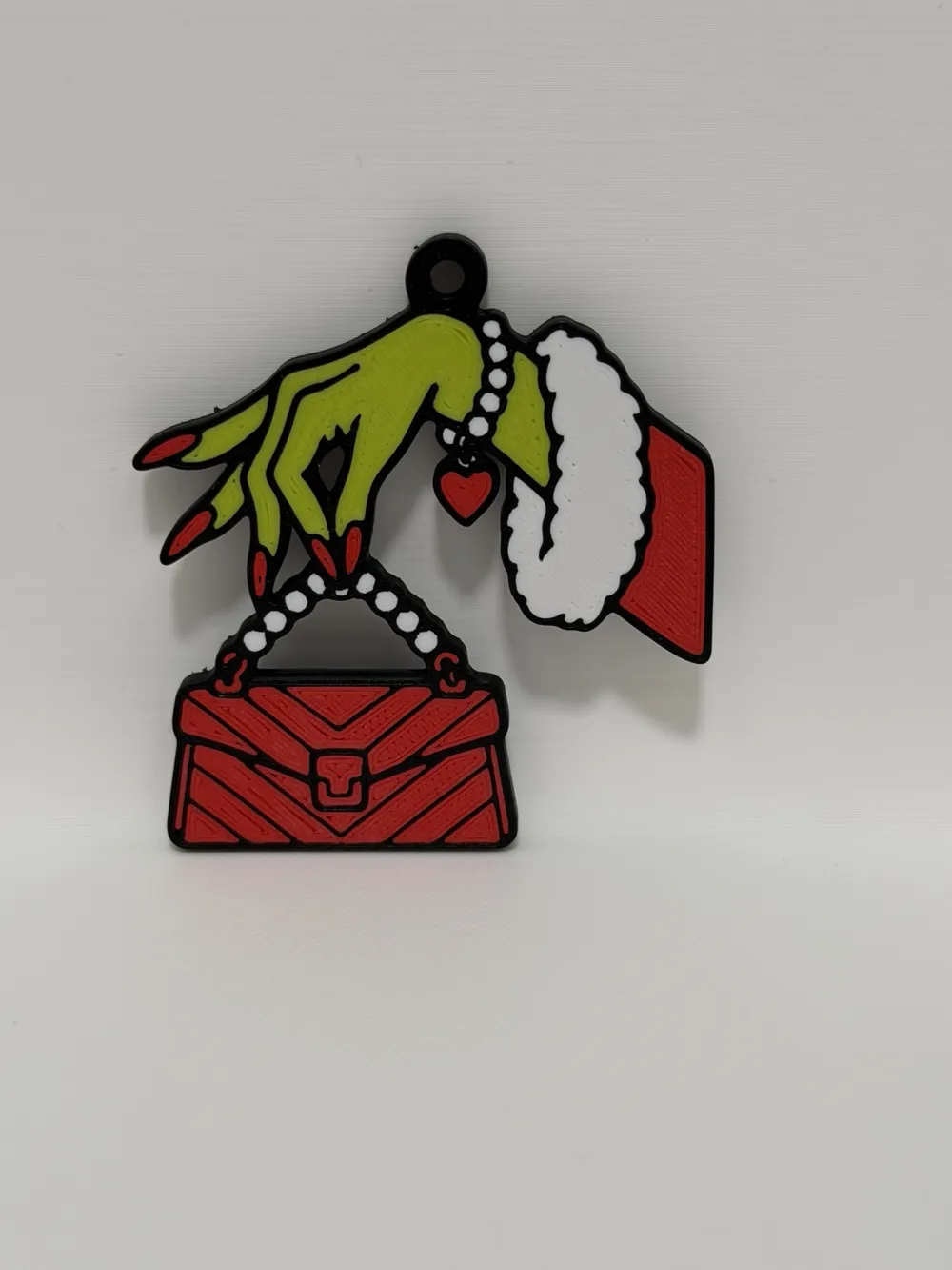 Boujee Mrs. Grinch Keychain - Free 3D Print Model - MakerWorld