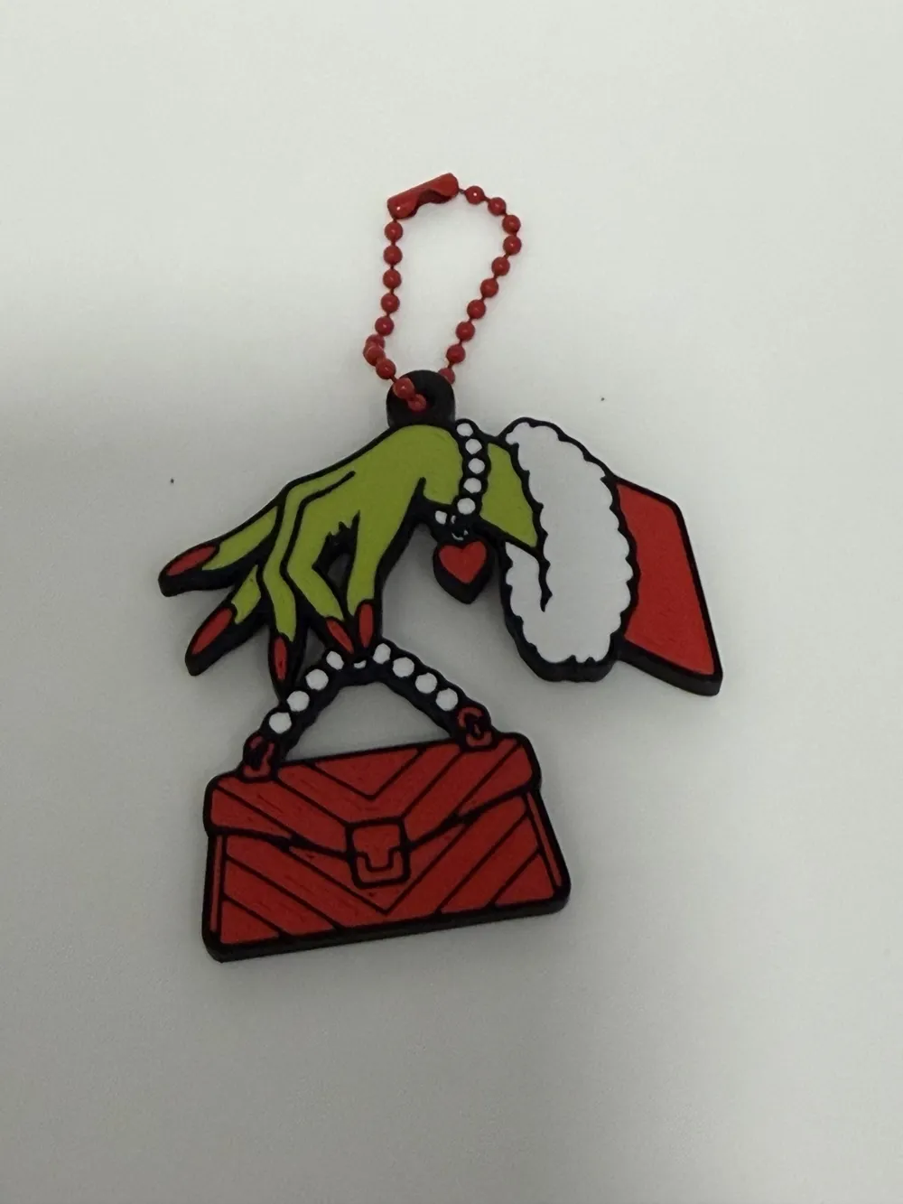 Boujee Mrs. Grinch Keychain - Free 3D Print Model - MakerWorld