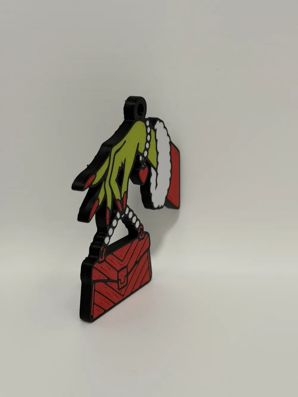 Boujee Mrs. Grinch Keychain - Free 3D Print Model - MakerWorld