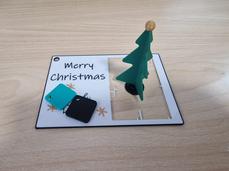 Christmas Card Tree Kit with eyelet
