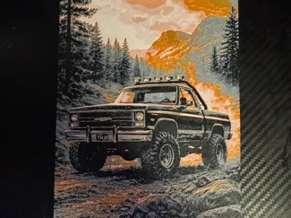 Squarebody Chevy 4x4 HueForge