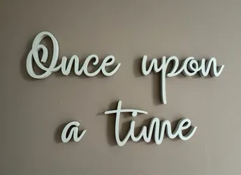 Caja o estuche: Once Upon a Time Nursery Wall Sign Bookcase Decor — vista de referencia 4