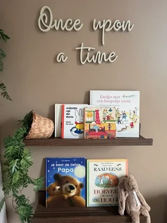 Caja o estuche: Once Upon a Time Nursery Wall Sign Bookcase Decor — vista de referencia 5