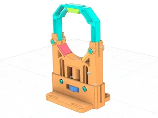 Adjustable CO2 Tube holder mount