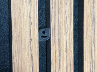 M4 and M5 twist lock clips for acoustic wall