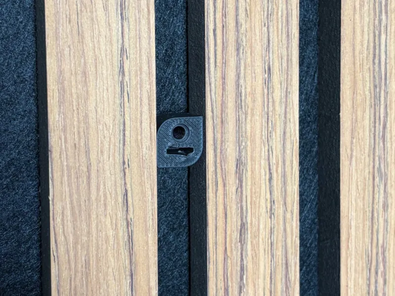M4 and M5 twist lock clips for acoustic wall