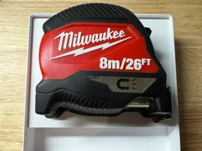 Milwaukee 8 m/26 ft. Magnetic Tape Gridfinity Bin