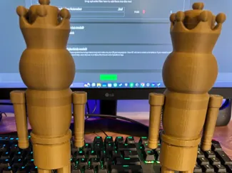 Faceless Wooden Nutcracker