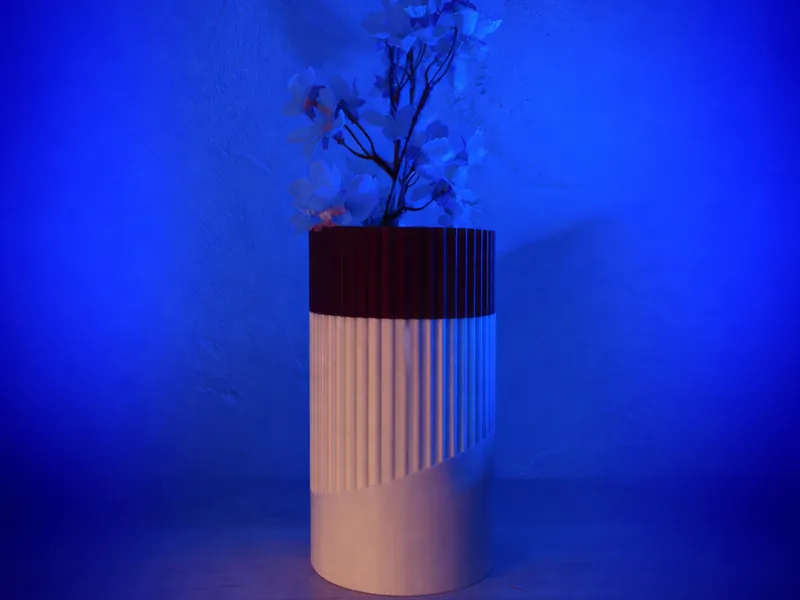 vase bicolore pot deux couleurs 
