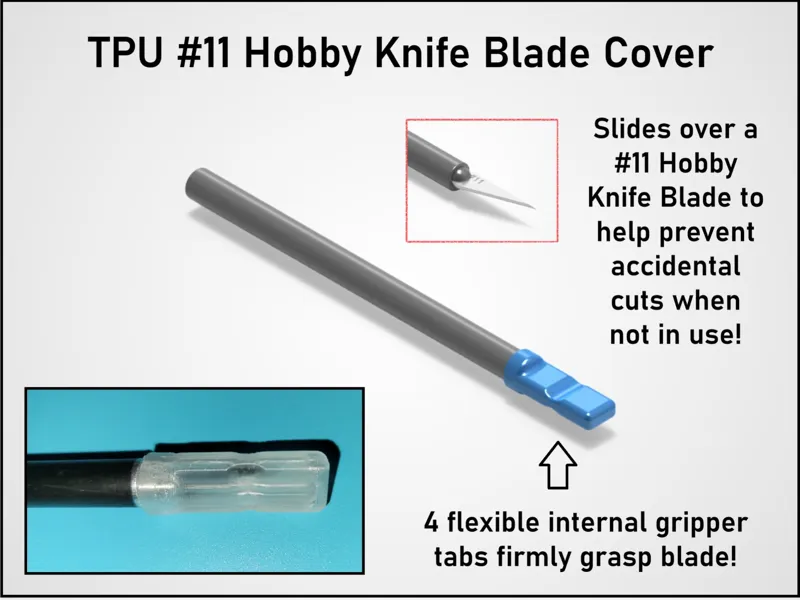 TPU #11 Hobby Knife (X-Acto) Blade Cover