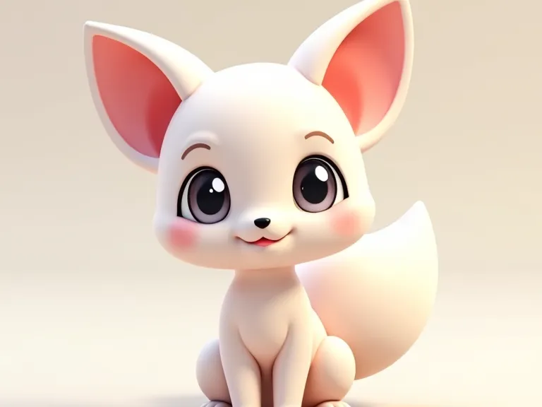 一隻小白狐
