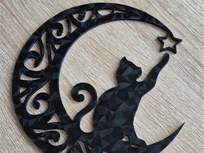 Cat Wall Deco - Free 3D Print Model - MakerWorld
