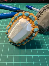 1 pc 0.16mm layer, 4 walls, 20% infill, support, multicolor