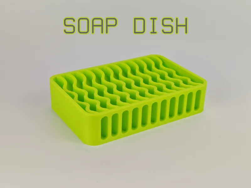 Auto-Draining Wavy Soap Dish