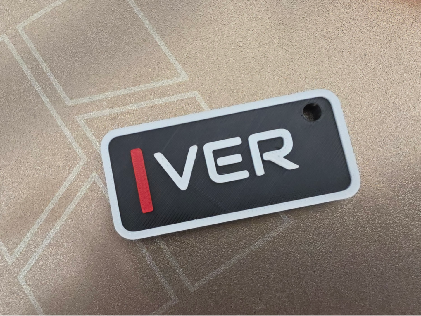 F1 driver initials keychain