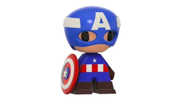 Figurine Captain America style anime