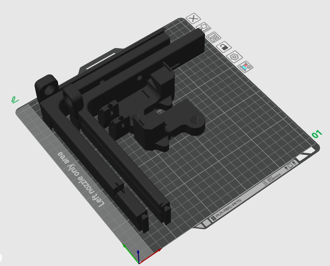 Miniatura 2 do modelo 3D X2D / P2S Riser - AMS Flipper V2