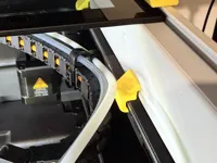 Rear and side clips only, smooth bottom and top edges