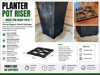 Heavy Planter Pot Riser
