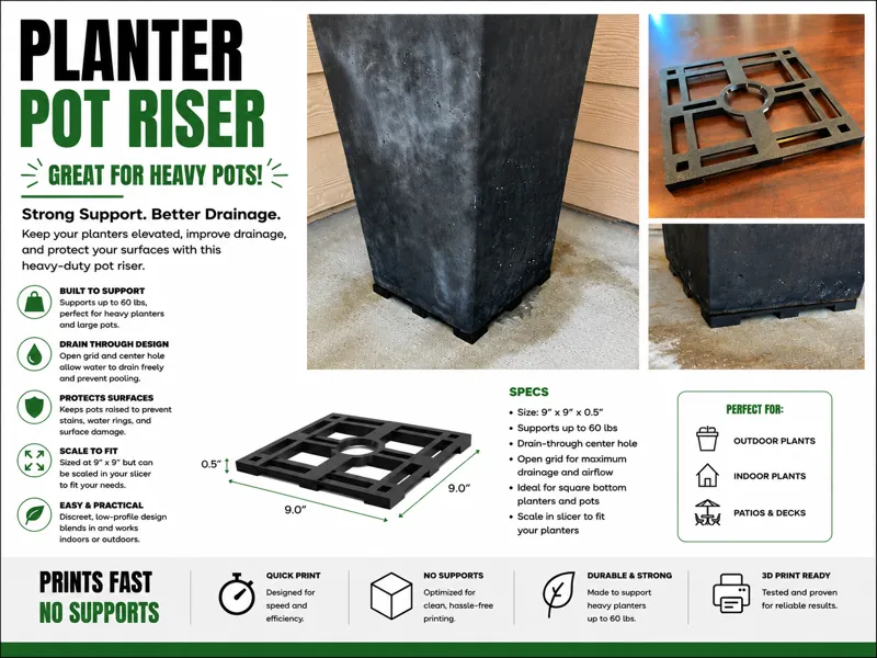 Heavy Planter Pot Riser